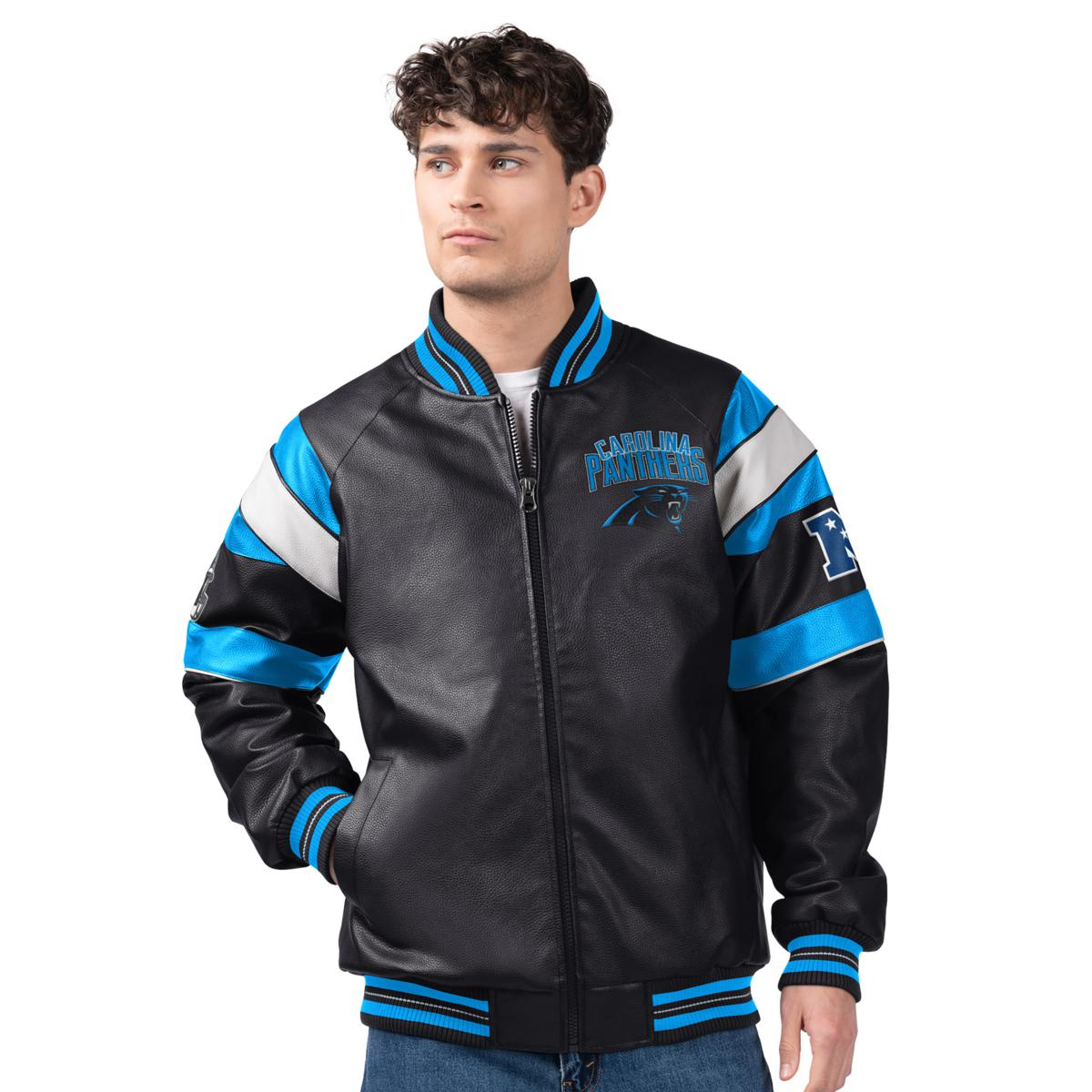 Officially Licensed NFL by Carl Banks Faux Leather Jacket